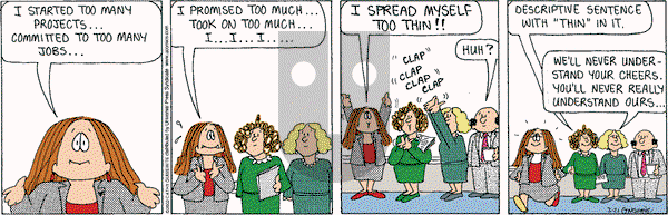 Cathy Classics on Friday March 21, 2003 Comic Strip