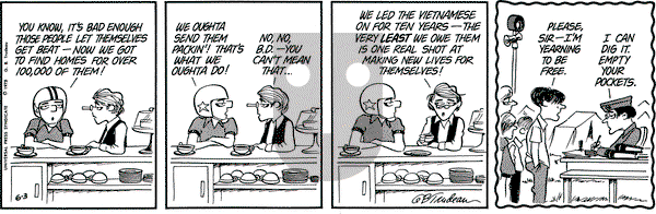Doonesbury - Tuesday June 3, 1975 Comic Strip