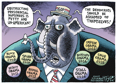 Rob Rogers on Thursday February 2, 2017 Comic Strip