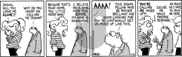 FoxTrot on Thursday April 30, 1992 Comic Strip