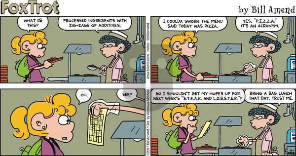 FoxTrot on Sunday October 1, 2017 Comic Strip