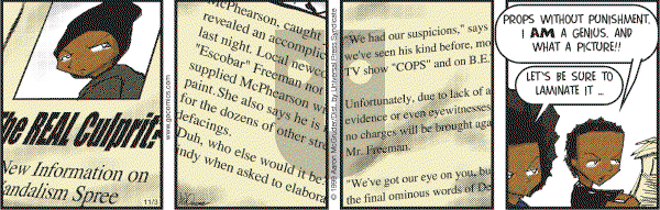 The Boondocks on Friday November 3, 2006 Comic Strip