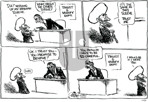 Pat Oliphant on Monday November 25, 2013 Comic Strip