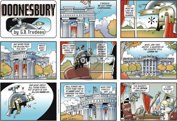 Doonesbury on Sunday November 2, 2008 Comic Strip