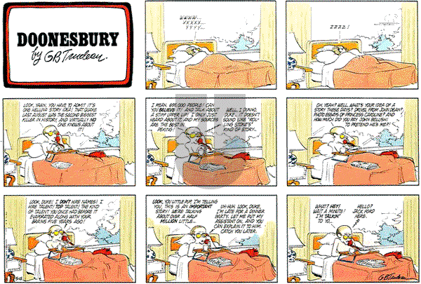 Doonesbury on Sunday May 15, 1977 Comic Strip