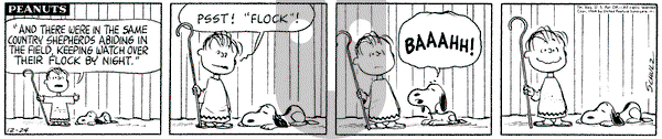 Peanuts - Thursday December 24, 1964 Comic Strip