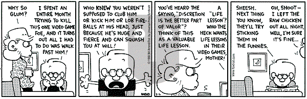 FoxTrot on Saturday February 6, 1999 Comic Strip