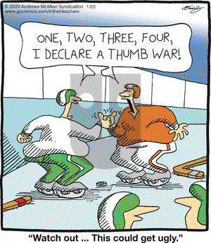 In the Bleachers on Thursday January 23, 2020 Comic Strip