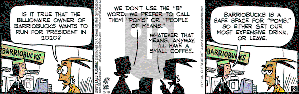 La Cucaracha on Monday February 18, 2019 Comic Strip