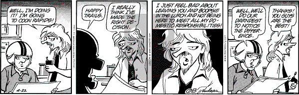Doonesbury on Saturday April 22, 2000 Comic Strip
