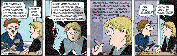 Doonesbury on Tuesday January 28, 2003 Comic Strip