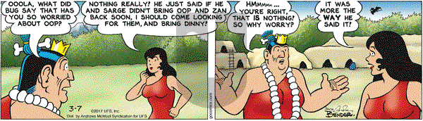 Alley Oop on Tuesday March 7, 2017 Comic Strip