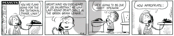Peanuts - Tuesday February 6, 1973 Comic Strip