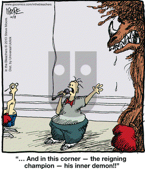 In the Bleachers on Tuesday October 8, 2013 Comic Strip