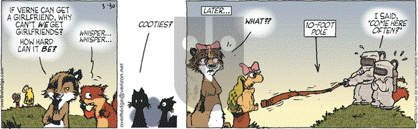 Over the Hedge on Monday March 30, 2009 Comic Strip