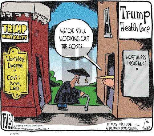 Tom Toles on Friday March 10, 2017 Comic Strip