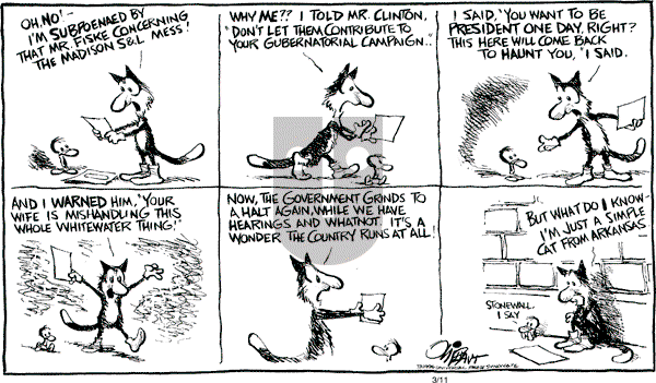 Pat Oliphant - Friday March 11, 1994 Comic Strip