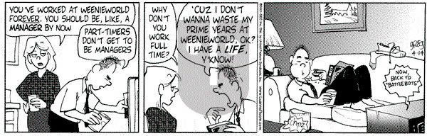 Luann on Saturday April 14, 2001 Comic Strip