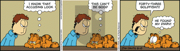Garfield on Saturday August 10, 2013 Comic Strip