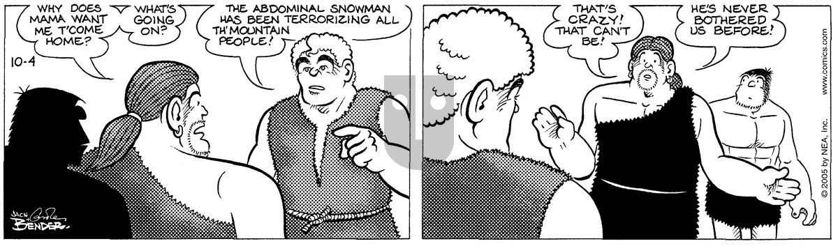 Alley Oop - Tuesday October 4, 2005 Comic Strip