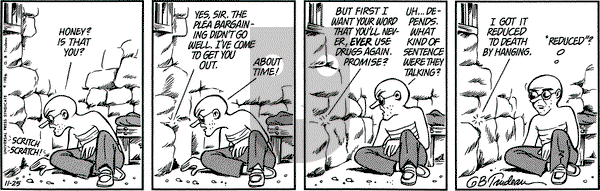 Doonesbury on Tuesday November 25, 1986 Comic Strip