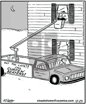 Close to Home on Saturday December 29, 2001 Comic Strip