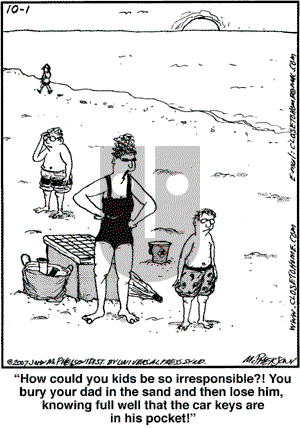 Close to Home on Monday October 1, 2007 Comic Strip