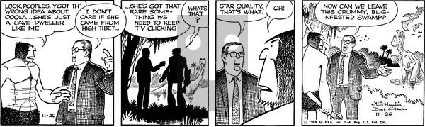 Alley Oop on Tuesday November 26, 1968 Comic Strip