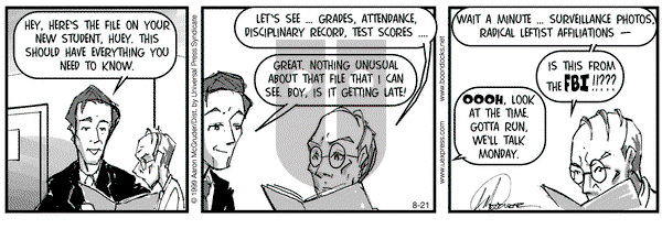 The Boondocks on Saturday August 21, 1999 Comic Strip