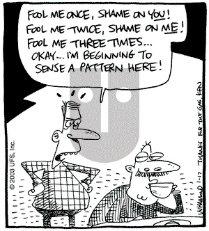 Reality Check on Friday January 17, 2003 Comic Strip