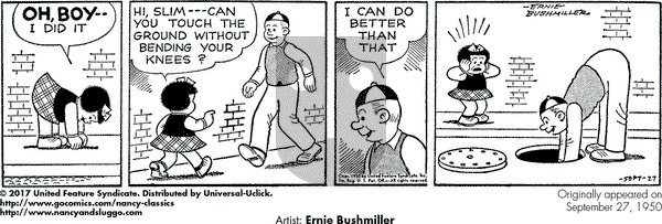 Nancy Classics on Wednesday September 27, 2017 Comic Strip
