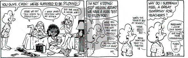 Luann on Saturday January 19, 1991 Comic Strip