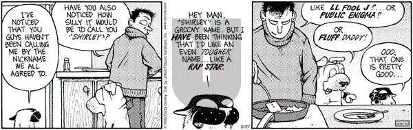 Get Fuzzy on Monday November 27, 2000 Comic Strip