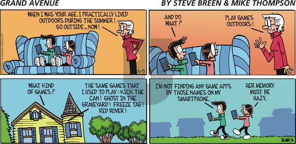 Grand Avenue on Sunday June 5, 2016 Comic Strip