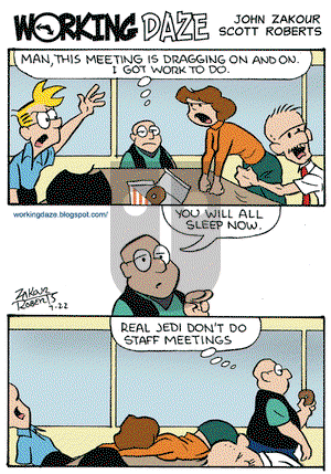 Working Daze on Wednesday July 22, 2009 Comic Strip