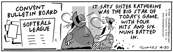 Frank and Ernest on Monday April 20, 1998 Comic Strip