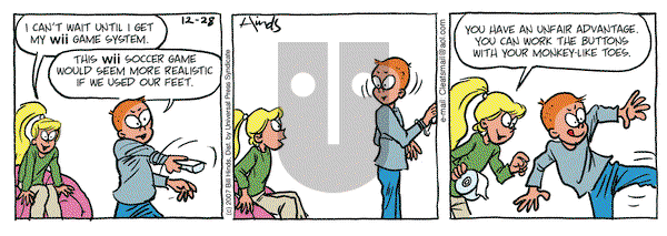 Cleats on Thursday January 3, 2008 Comic Strip