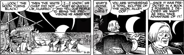 Alley Oop on Thursday September 23, 1976 Comic Strip
