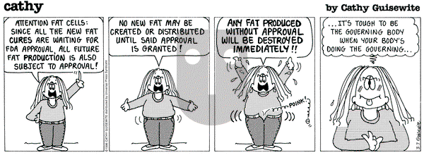 Cathy Classics on Thursday March 7, 1996 Comic Strip