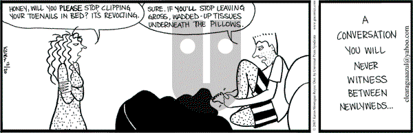 Clear Blue Water on Thursday May 1, 2008 Comic Strip