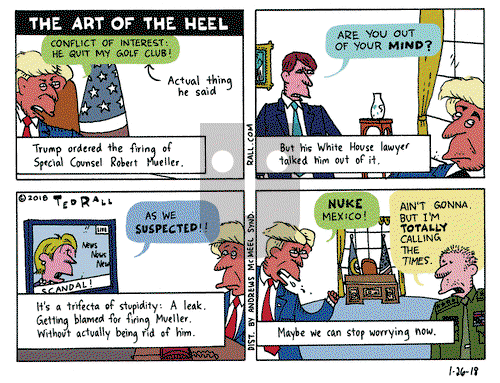 Ted Rall on Friday January 26, 2018 Comic Strip