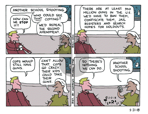 Ted Rall on Monday May 21, 2018 Comic Strip