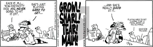 Over the Hedge on Friday October 23, 1998 Comic Strip