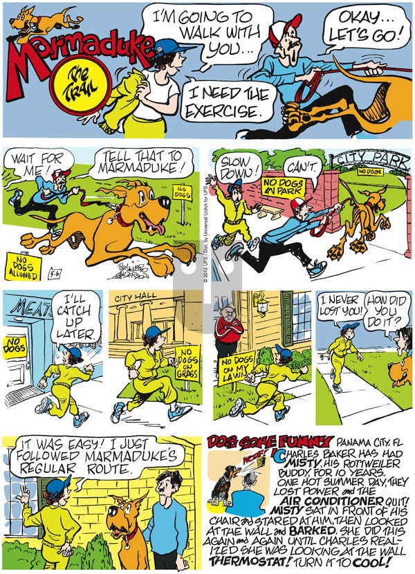 Marmaduke on Sunday May 6, 2012 Comic Strip