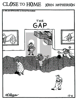Close to Home on Tuesday December 6, 1994 Comic Strip