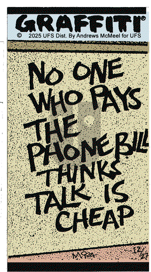 Graffiti on Saturday December 27, 2025 Comic Strip