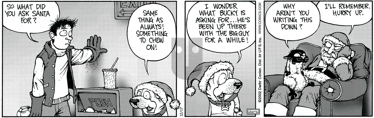 Get Fuzzy - Tuesday December 17, 2002 Comic Strip