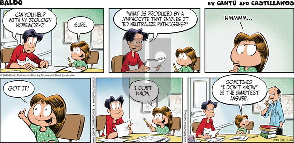 Baldo on Sunday September 29, 2019 Comic Strip