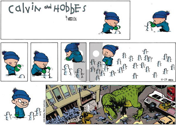 Calvin and Hobbes - Sunday February 5, 1989 Comic Strip