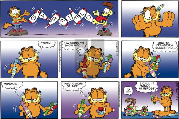 Garfield on Sunday February 5, 2006 Comic Strip